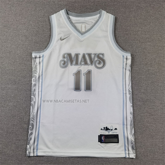 Camiseta Nino Dallas Mavericks Kyrie Irving NO 11 Ciudad 2024-25 Blanco